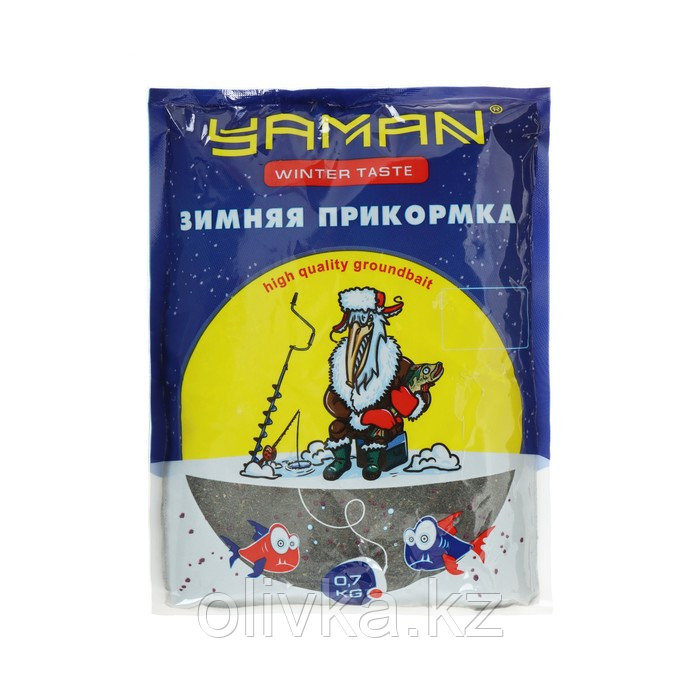 Прикормка Yaman Winter Taste Плотва зимняя, кокос, цвет чёрный, 700 г - фото 1 - id-p113236000