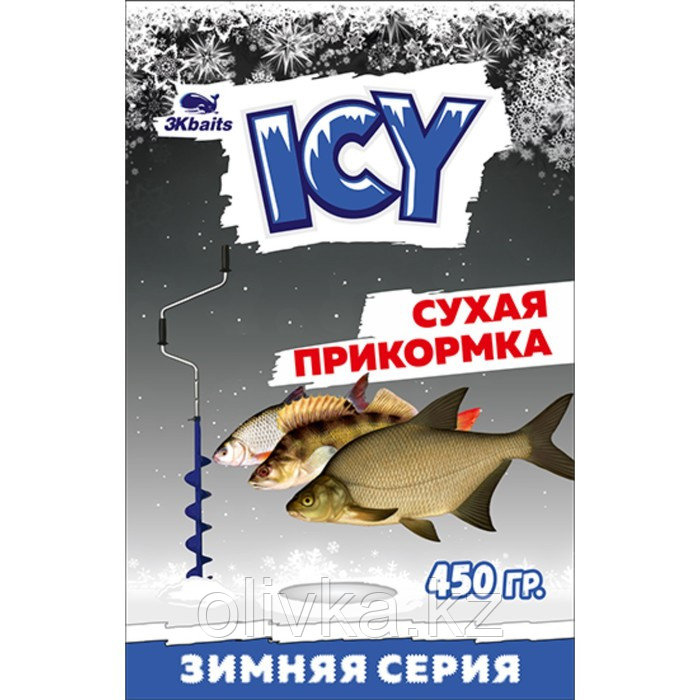 Прикормка зимняя ICY «Уклейка» сухая, пакет, 450 г - фото 1 - id-p113234997