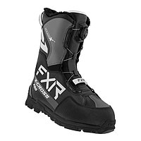Ботинки FXR X-Cross Pro BOA, с утеплителем, черные, белые, размер 42