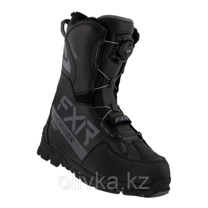 Ботинки FXR X-Cross Pro BOA, с утеплителем, черные, размер 46