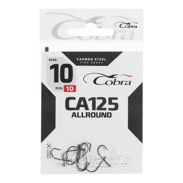 Крючки Cobra ALLROUND, серия CA125, № 10, 10 шт. - фото 1 - id-p105779568