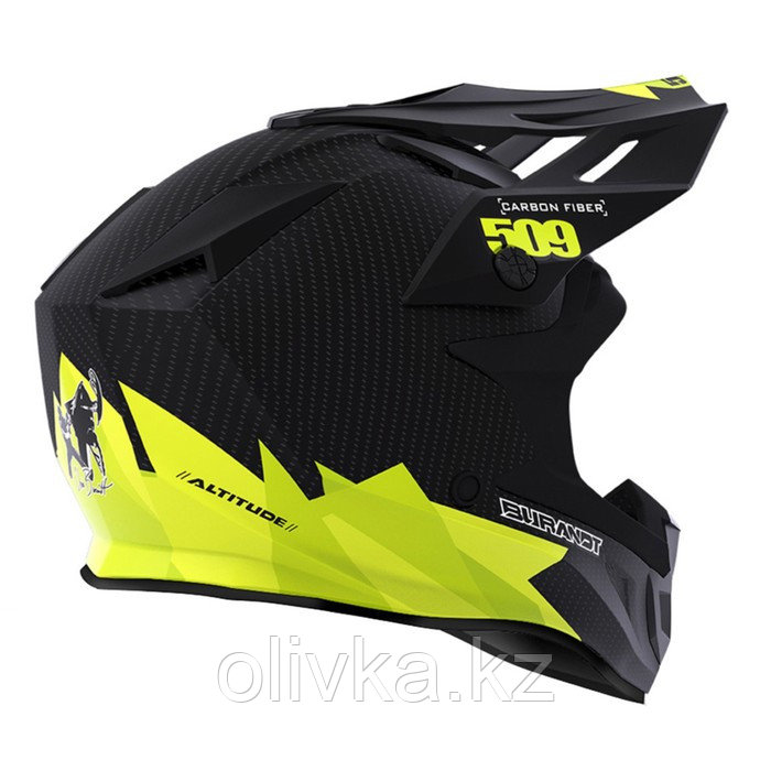 Шлем 509 Altitude Carbon Fidlock, размер XS, чёрный, жёлтый - фото 2 - id-p113230718
