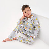 Пижама детская (рубашка, брюки) KAFTAN "Лев" р. 110-116, серый, фото 4
