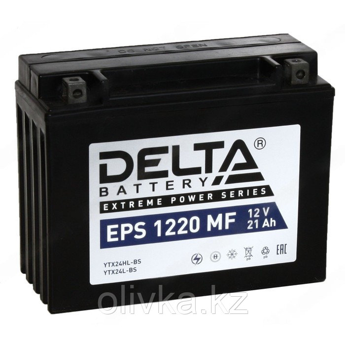 Аккумуляторная батарея Delta 21 Ач, EPS 1220 MF (YTX24HL-BS), обратная полярность - фото 1 - id-p113241014