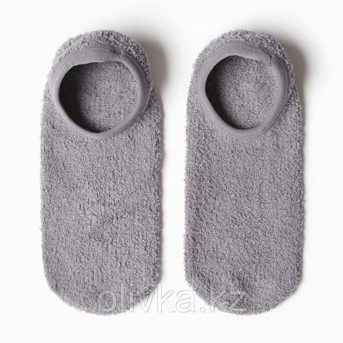 Носки женские укороченные с нескользящей подошвой, цвет серый, размер 36-39 - фото 1 - id-p113240050