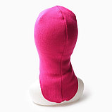 Шапка-шлем для девочки, цвет малиновый, размер 46-50, фото 3