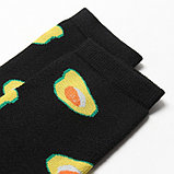 Носки женские махровые «Авокадо», цвет чёрный, размер 23-25, фото 2