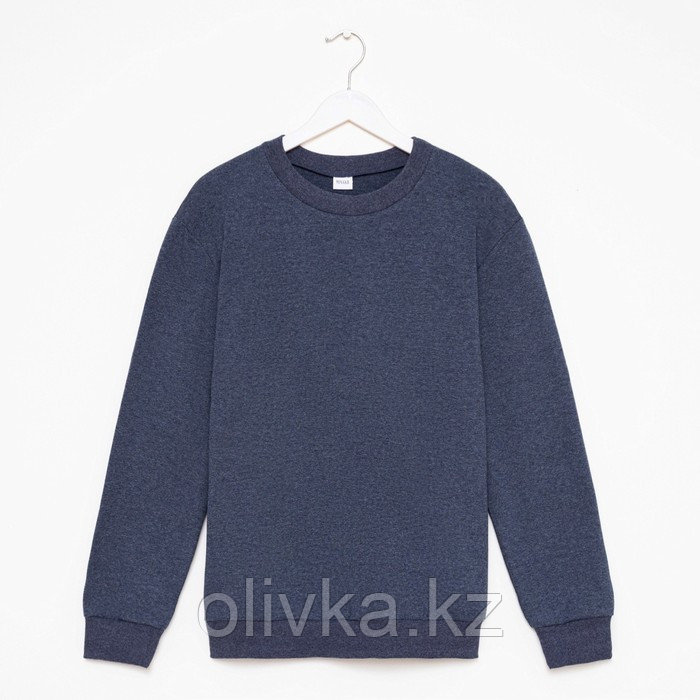 Свитшот мужской MINAKU: Casual collection MAN цвет индиго меланж, размер 48 - фото 6 - id-p113234088