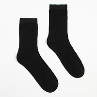 Носки мужские шерстяные «Super fine», цвет чёрный, размер 41-43