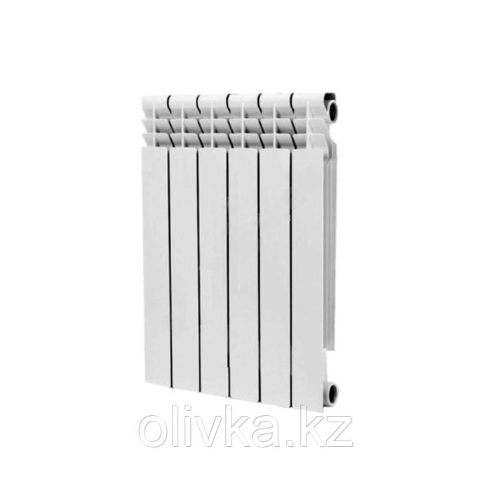 Радиатор алюминиевый Ogint Alpha RAL 9016, 350 х 80 мм, 8 секций, белый - фото 1 - id-p113232658