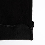 Перчатки женские, безразмерные, с утеплителем, цвет чёрный, фото 3
