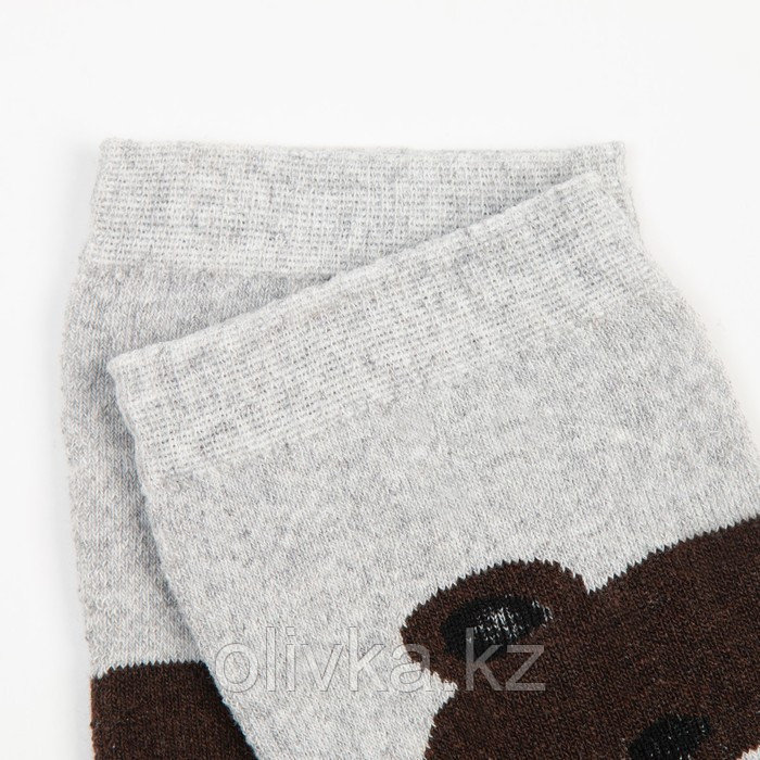 Носки женские махровые «Медвежонок», цвет коричневый, размер 23-25 - фото 3 - id-p113233181