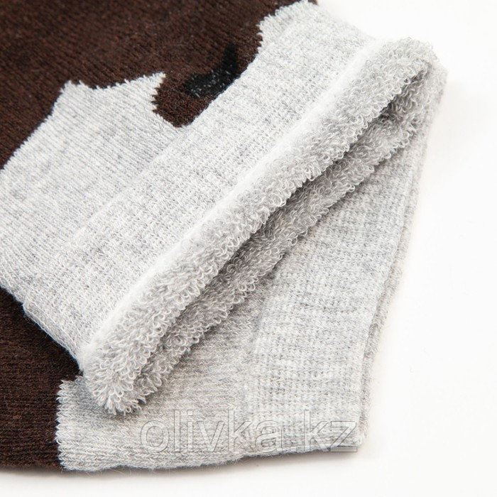 Носки женские махровые «Медвежонок», цвет коричневый, размер 23-25 - фото 4 - id-p113233181
