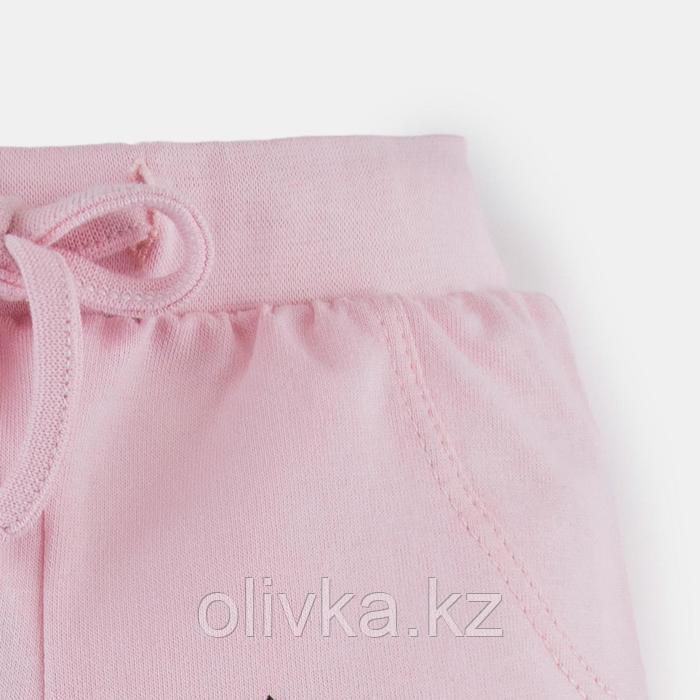 Комплект: толстовка и брюки Крошка Я "Сердечки", розовый, рост 74-80 см - фото 8 - id-p113231991