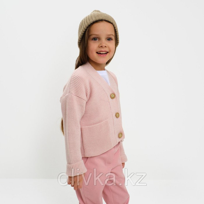 Кардиган детский KAFTAN, р. 28 (86-92 см), розовый - фото 8 - id-p113236083