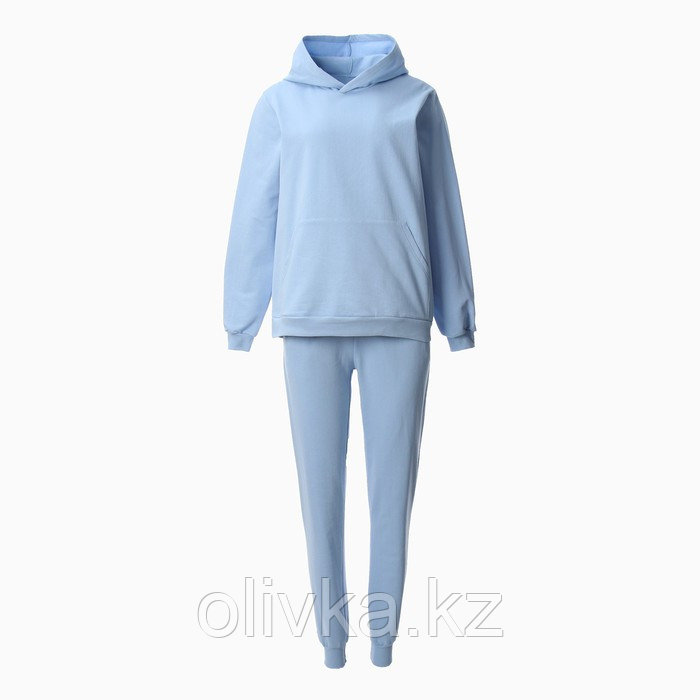 Комплект женский (фуфайка/брюки) НАЧЁС, цвет голубой, размер 50 - фото 1 - id-p113239141