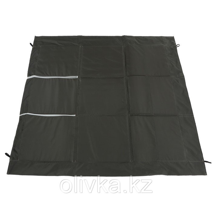 Пол для палатки "КУБ" 2-х местный, ткань оксфорд 300, цвет серый