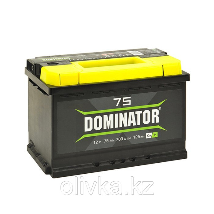 Аккумулятор Dominator 75 А/ч, 750 А, 277х175х190, обратная полярность - фото 1 - id-p113236088