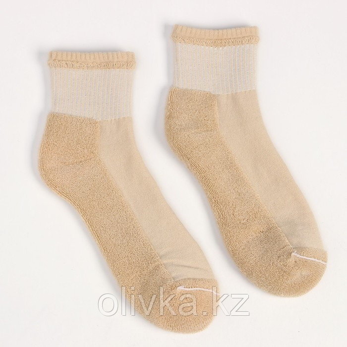 Носки женские с махровым следком MINAKU цвет бежевый, р-р 36-39 (23-25 см) - фото 5 - id-p113236096