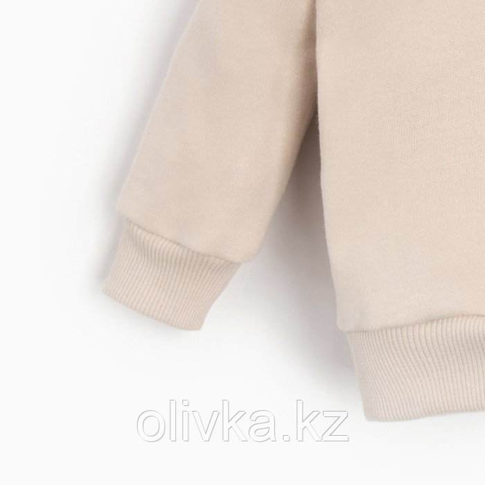 Костюм детский (свитшот, брюки) MINAKU, цвет бежевый/коричневый, рост 86-92 см - фото 6 - id-p113236099