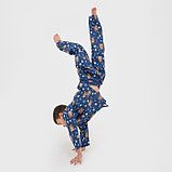 Пижама детская (рубашка, брюки) KAFTAN "Мишки", р. 122-128, синий, фото 5