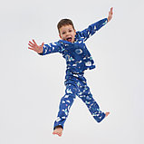 Пижама детская (рубашка, брюки) KAFTAN "Луна" р. 110-116, синий, фото 4