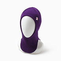 Шапка-шлем для девочки, цвет фиолетовый, размер 50-54