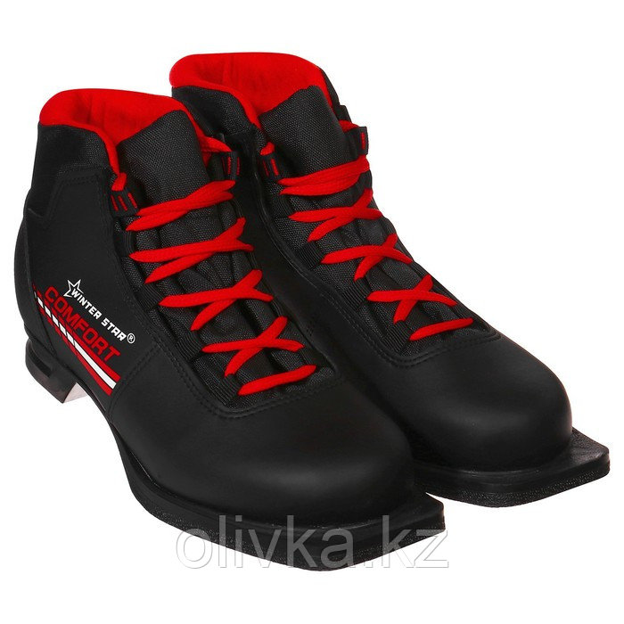 Ботинки лыжные Winter Star comfort, NN75, р. 46, цвет чёрный, лого красный - фото 2 - id-p113238162