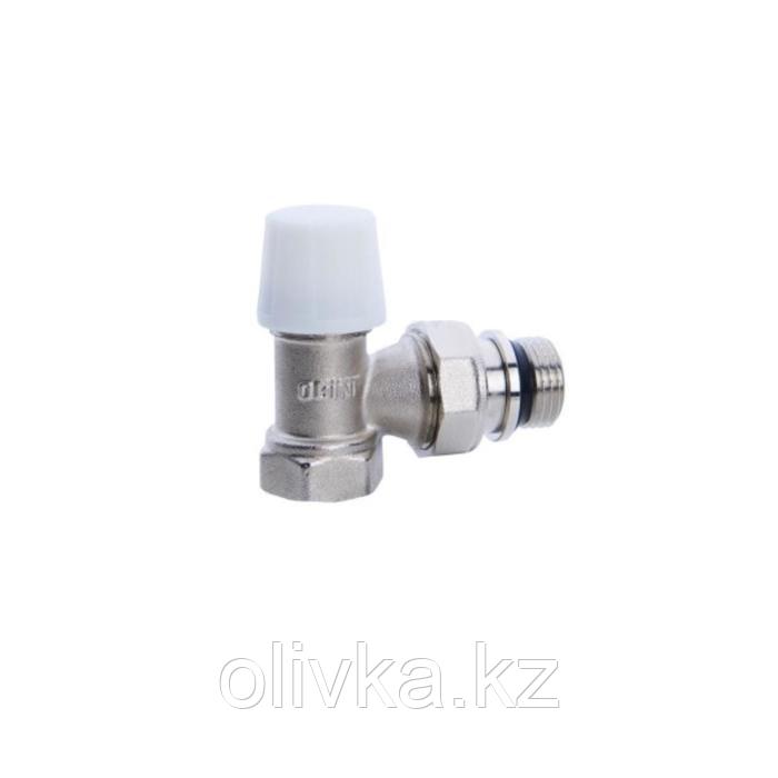 Клапан для радиатора Ogint 022-4825, 1/2", PN 10, запорный, угловой штуцер, с прокладкой - фото 1 - id-p113232705