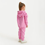 Костюм для девочки (худи, брюки) KAFTAN "Basic line", размер 28 (86-92), цвет розовый, фото 3