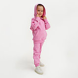 Костюм для девочки (худи, брюки) KAFTAN "Basic line", размер 28 (86-92), цвет розовый, фото 6