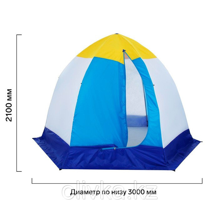 Палатка зимняя "СТЭК" Elite 4-местная трехслойная, дышащая - фото 2 - id-p113233199