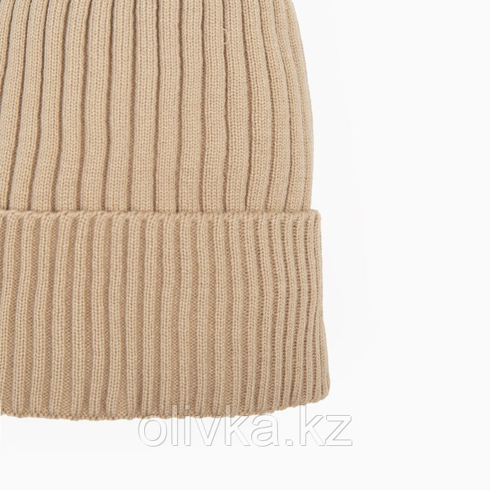 Комплект женский зимний (шапка/снуд), цвет какао, размер 56-58 - фото 4 - id-p113235657