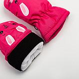 Варежки зимние детские MINAKU, цвет розовый, размер 16 (18 см), фото 3