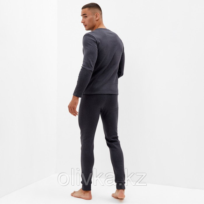 Комплект мужской термо (джемпер, брюки) MINAKU цвет графит меланж, р-р 58 - фото 4 - id-p113237228