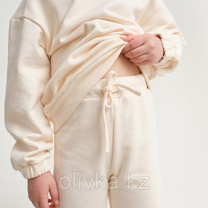 Костюм детский (свитшот, брюки) KAFTAN "Basic line", размер 34 (122-128), цвет бежевый - фото 5 - id-p113234597