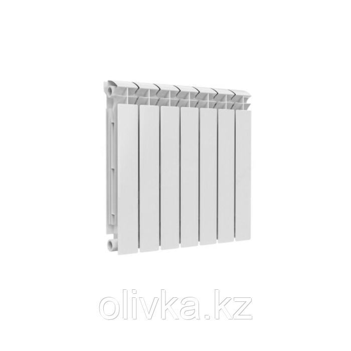 Радиатор биметаллический Ogint РБС RAL 9016, 1225 Вт, 500 х 100 мм, 7 секций, белый - фото 1 - id-p113232728