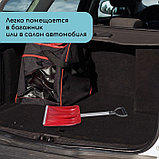 Лопата автомобильная пластиковая, ковш 240 × 300 мм, с алюминиевой планкой, алюминиевый черенок, цвет МИКС, фото 4