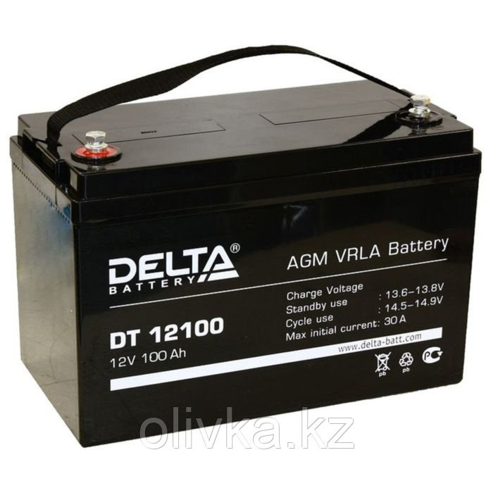 Аккумуляторная батарея Delta 100 Ач 12 Вольт DT 12100 - фото 1 - id-p113234609
