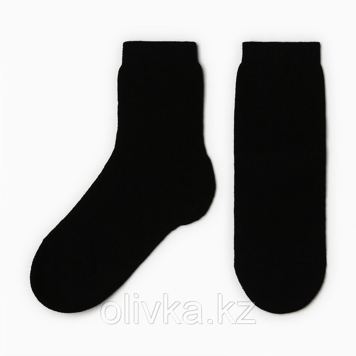 Носки женские махра внутри, цвет чёрный, размер 23 - фото 1 - id-p113238207