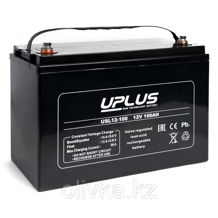 Аккумуляторная батарея UPLUS (Leoch) 100 Ач 12 Вольт USL 12-100 (Long Life) - фото 1 - id-p113234619