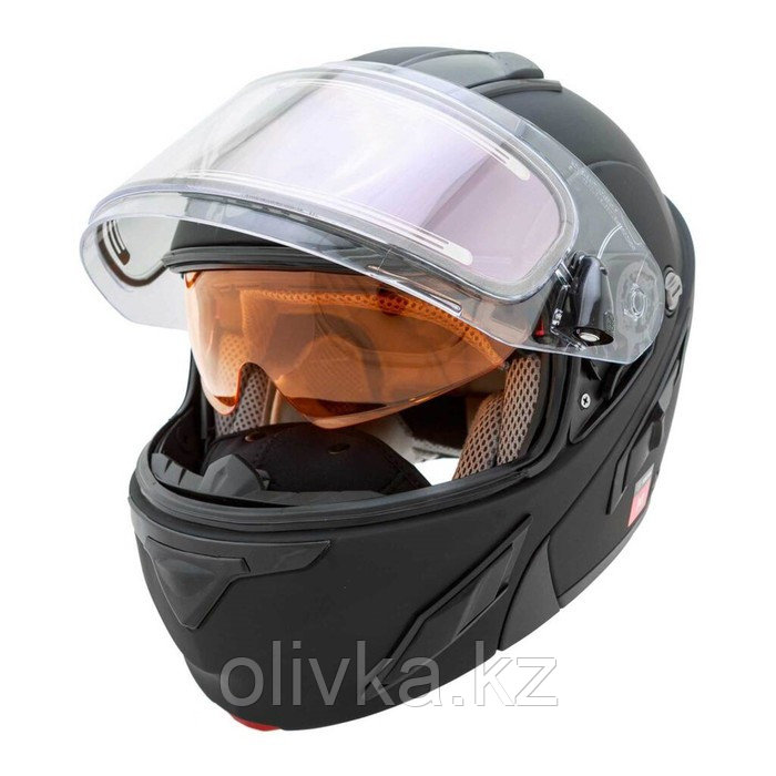 Шлем снегоходный ZOX Brigade, стекло с электроподогревом, матовый, размер 5XL, чёрный - фото 5 - id-p105783193