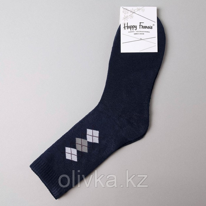 Носки мужские махровые, цвет тёмно-синий, размер 27-29 - фото 3 - id-p113231308