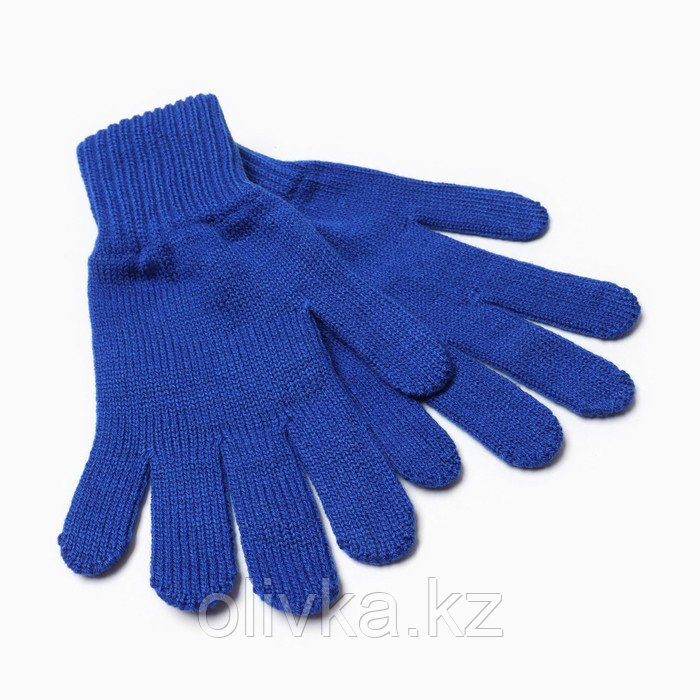 Перчатки женские, цвет синий, размер 18 - фото 1 - id-p113231331