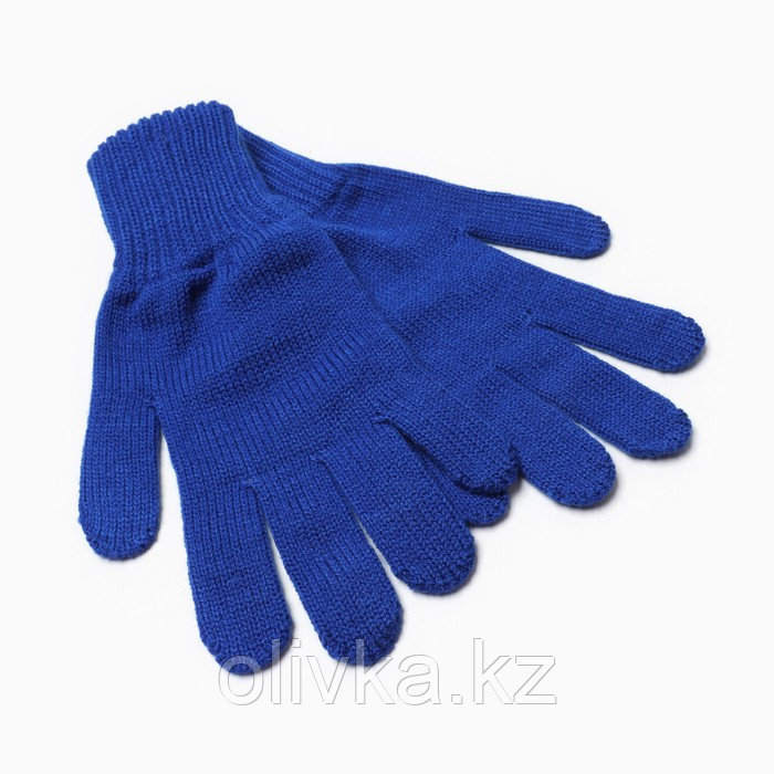 Перчатки женские, цвет синий, размер 18 - фото 2 - id-p113231331