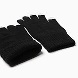 Перчатки женские, цвет чёрный, размер 18, фото 3