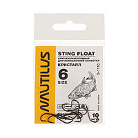 Ілмек Nautilus Sting Float Кристалл S-1110, түсі BN, № 6, 10 дана.