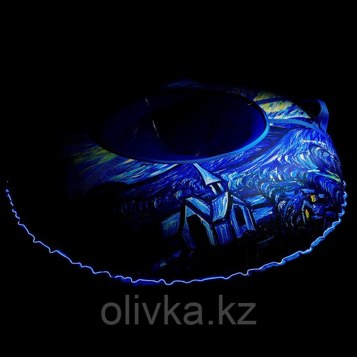 Тюбинг-ватрушка Winter Star «Звёздная ночь», LED-подсветка, диаметр чехла 120 см - фото 2 - id-p113240268