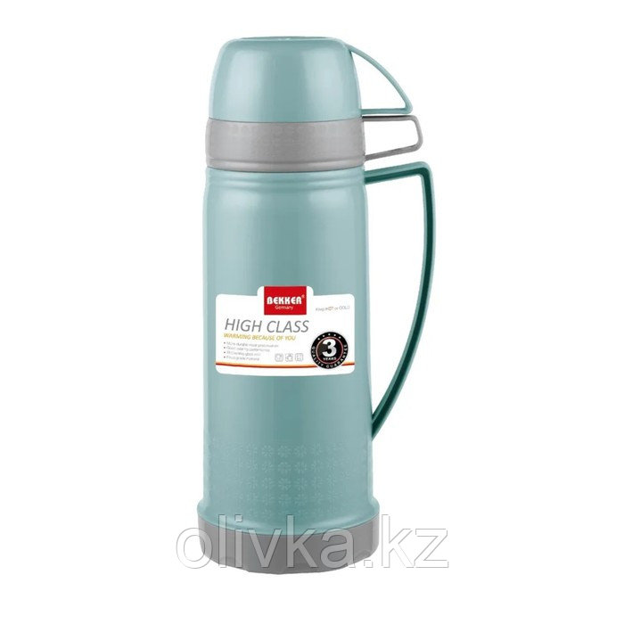 Термос Bekker Premium BK-4399, пластиковый, сохраняет температуру 12 ч, 1 л - фото 1 - id-p113239277