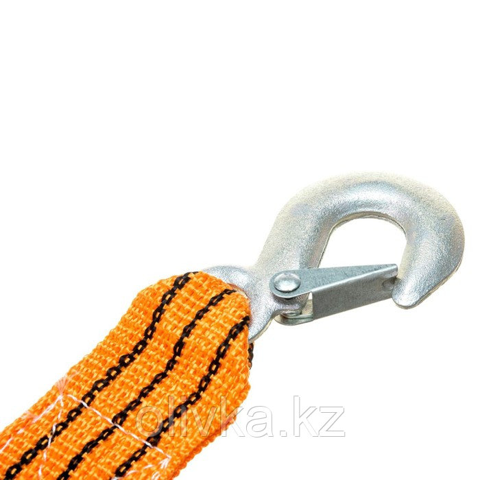 Трос-лента буксировочный Сервис Ключ, 6 т, 4.5 м, ширина ленты 50 мм, 2 крюка - фото 3 - id-p113236241